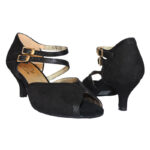 Ruskindssko med lille hæl.